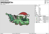 Materxmas Green Embroidery File 6 sizes