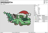 Materxmas Green Embroidery File 6 sizes