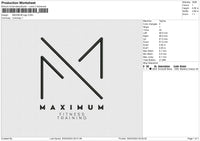 MAXIMUM logo 6 size