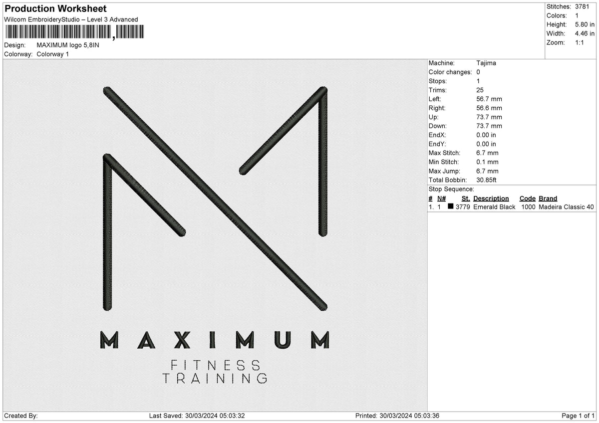 MAXIMUM logo 6 size – embrostudio