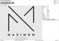 MAXIMUM logo 6 size