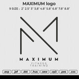 MAXIMUM logo 6 size