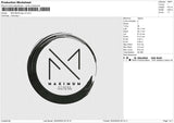 MAXIMUM logo v2 Embroidery File 6 size