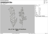 May Flo Embroidery File 6 sizes