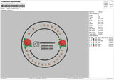 Flowerscircle 003 Embroidery File 6 sizes