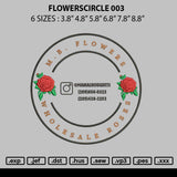 Flowerscircle 003 Embroidery File 6 sizes