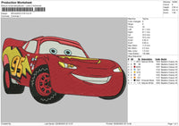 MCQUEEN 2725 Embroidery File 6 size
