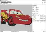 MCQUEEN 2725 Embroidery File 6 size