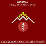 Logo0904 Embroidery File 6 sizes