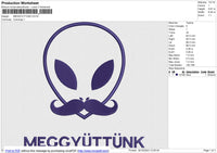 MEGGYUTTUNK Embroidery File 6 size