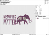 MEMORIES Embroidery File 6 size