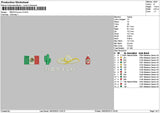 Mexicotext1902 Embroidery File 6 sizes