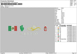 Mexicotext1902 Embroidery File 6 sizes