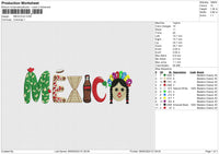 MEXICOv2 Embroidery File 6 size