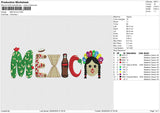 MEXICOv2 Embroidery File 6 size