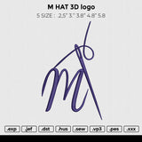 M HAT 3D logo