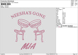 Miatext 01 Embroidery File 6 sizes