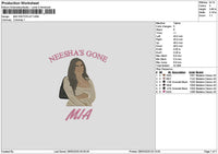 Miatext 02 Embroidery File 6 sizes