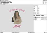 Miatext 02 Embroidery File 6 sizes