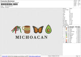 MICHOACAN Embroidery File 6 sizes