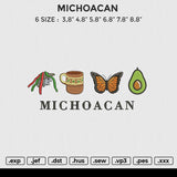 MICHOACAN Embroidery File 6 sizes