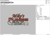 Mikestext Embroidery File 6 sizes