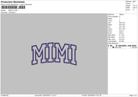 Mimi V2 Embroidery File 6 sizes