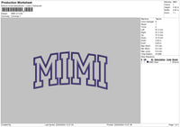 Mimi V2 Embroidery File 6 sizes