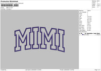 Mimi V2 Embroidery File 6 sizes