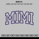 Mimi V2 Embroidery File 6 sizes