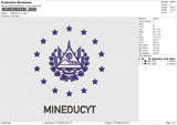 MINEDUCTY Embroidery File 6 size