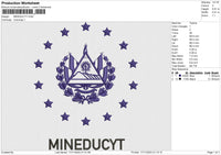 MINEDUCTY Embroidery File 6 size