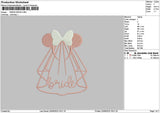 Minnie Dress Embroidery File 6 sizes