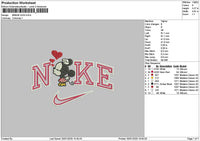 Nike Minnie Kiss Embroidery File 6 sizes