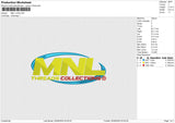 MNL LOGO Embroidery File 6 size