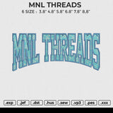 MNL THREADS Embroidery File 6 size