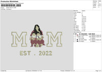 Mom Photo Embroidery File 6 sizes