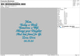 Mom Text 01 Embroidery File 6 sizes