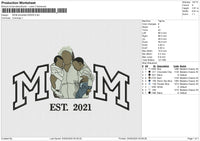 photoflat Embroidery File 6 size