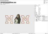 MOM photoflat 250325 Embroidery File 6 size