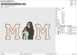 MOM photoflat 250325 Embroidery File 6 size