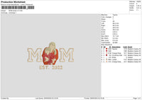 Mom Photo V3 Embroidery File 6 sizes