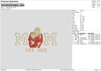 Mom Photo V3 Embroidery File 6 sizes