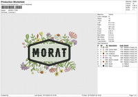 MORAT Embroidery File 6 size