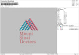 Mount text Embroidery File 6 sizes