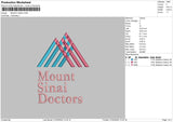 Mount text Embroidery File 6 sizes