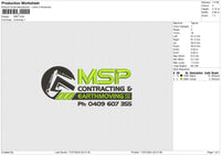 MSP Embroidery File 6 size