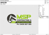 MSP Embroidery File 6 size