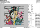 Mulan2106 Embroidery File 6 sizes