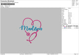 Madisontext Embroidery File 6 sizes